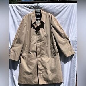 EUC Vintage Men's London Fog Maincoat w/zip out liner 42 Regular